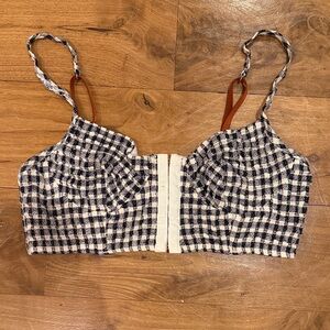 Roseanna | Checkered Women's Bra Top
